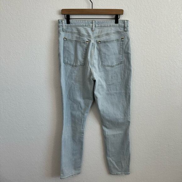 NEW NWT Abercrombie & Fitch Curve Love High Rise Skinny Denim Jean Light Blue 31 - Picture 6 of 9